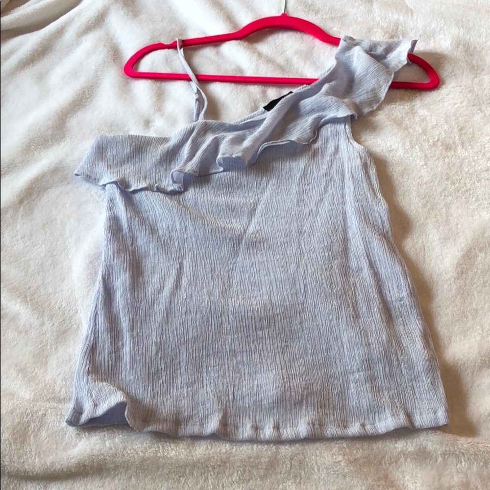 Aqua One Shoulder Tank